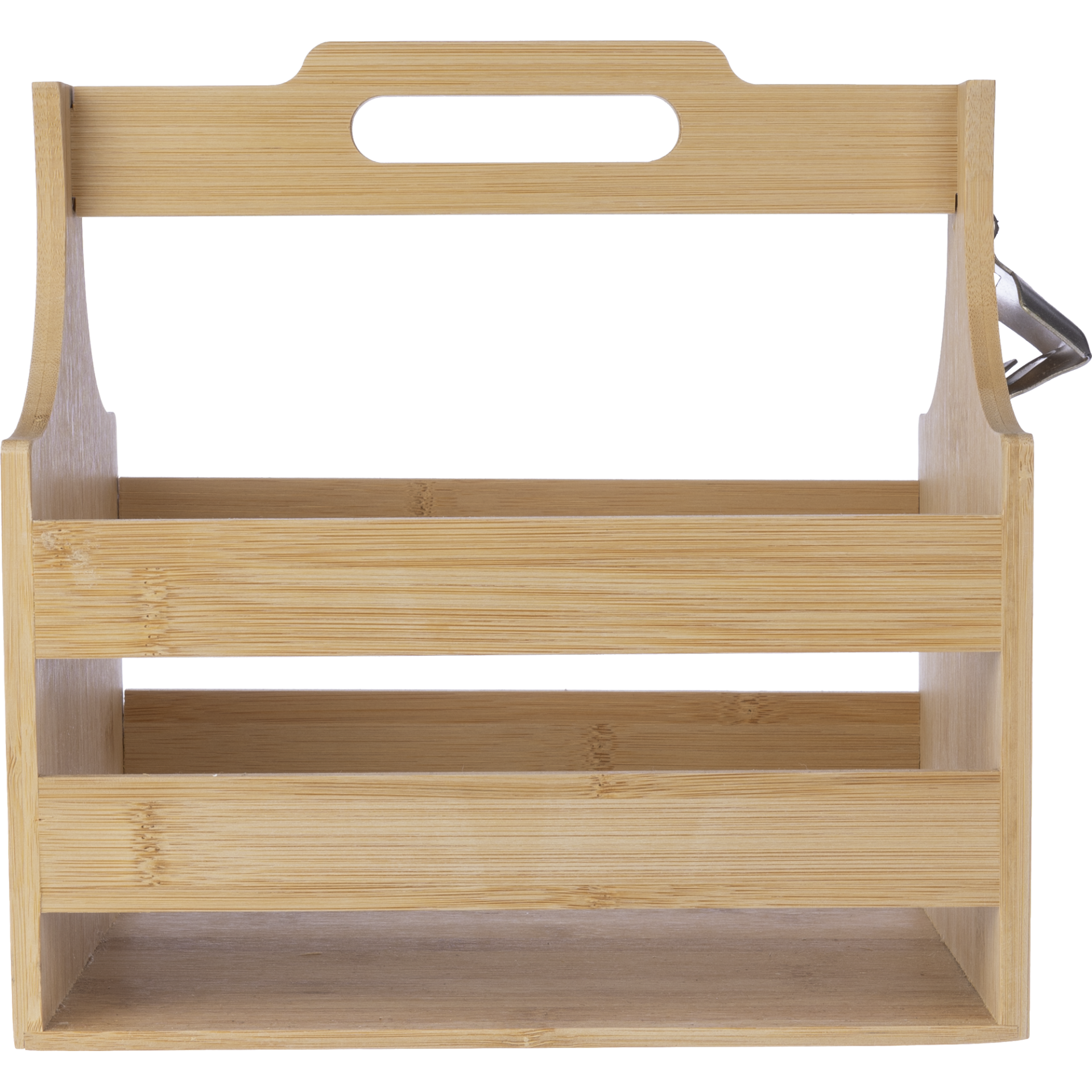	Bamboo Bottle Holder with Bottle Opener