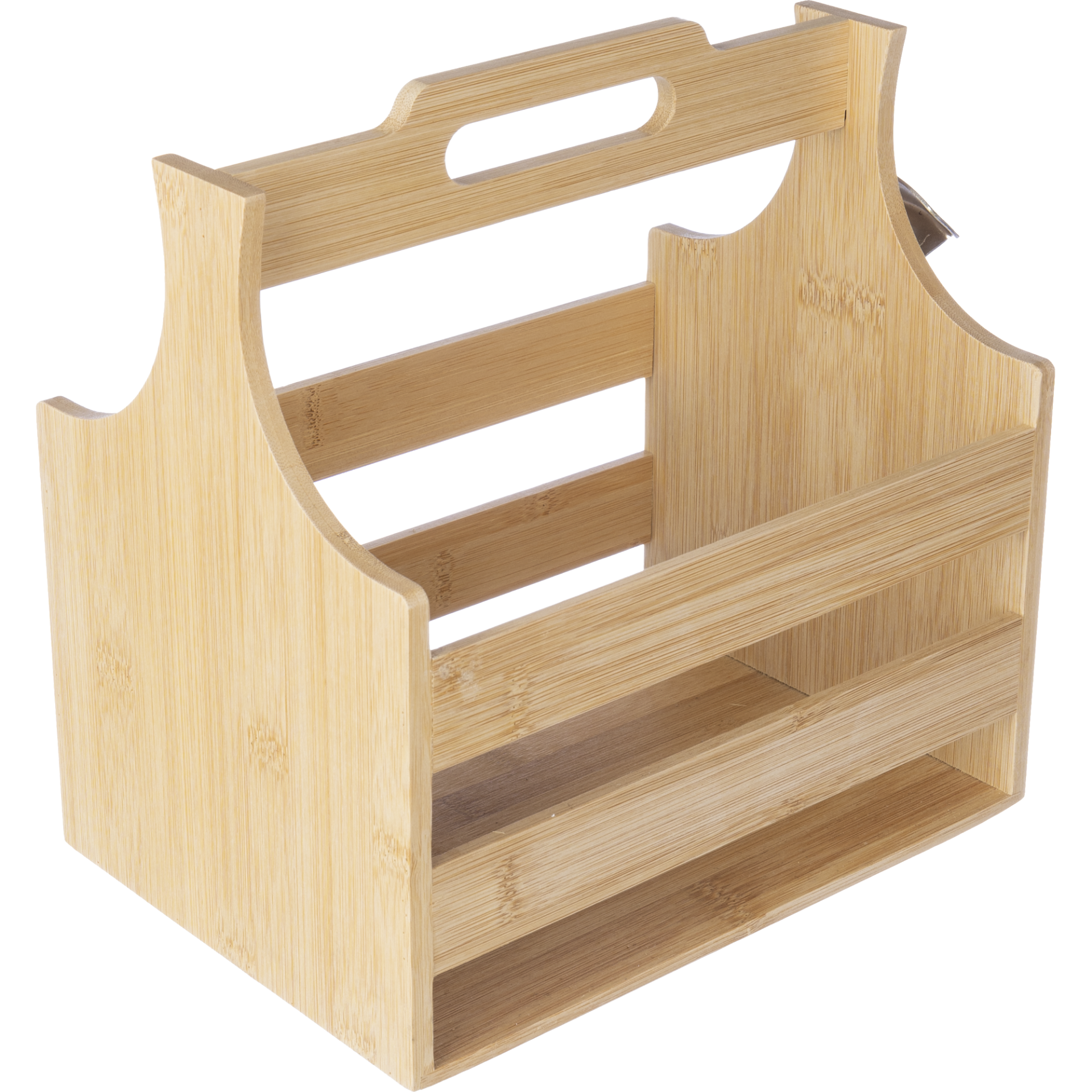 	Bamboo Bottle Holder with Bottle Opener