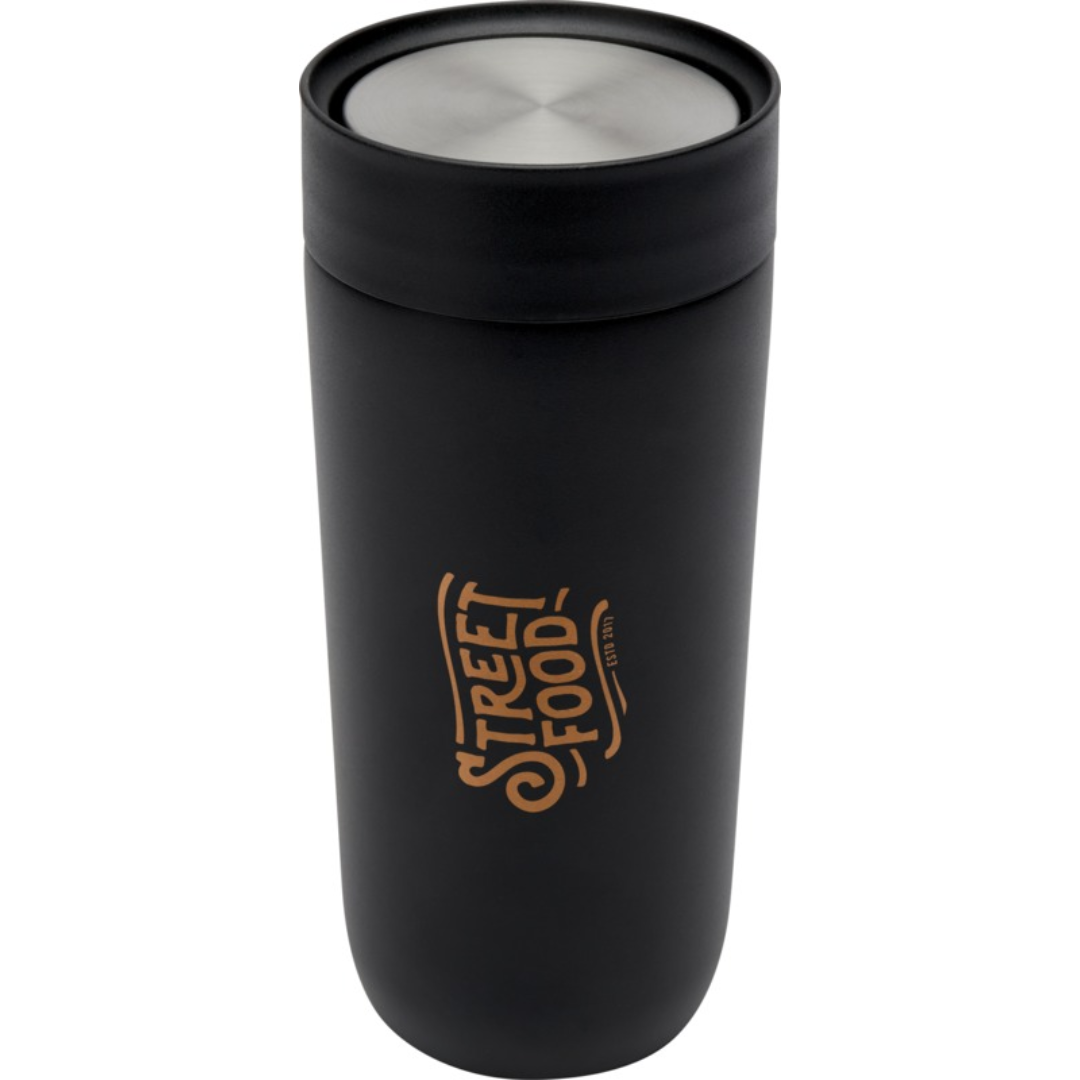 Black Stainless Steel Tumbler with print