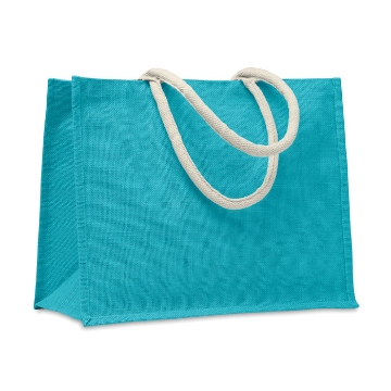 Show details for Jute Laminated Shopper  Laminated Jute Bag