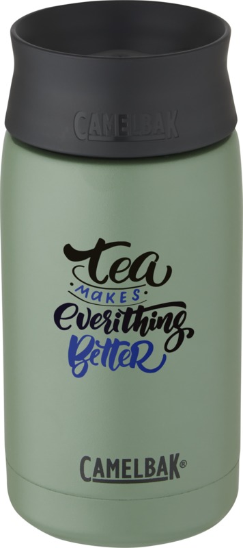 Heather Green CamelBak® Hot Cap 350 ml copper vacuum insulated tumbler with print