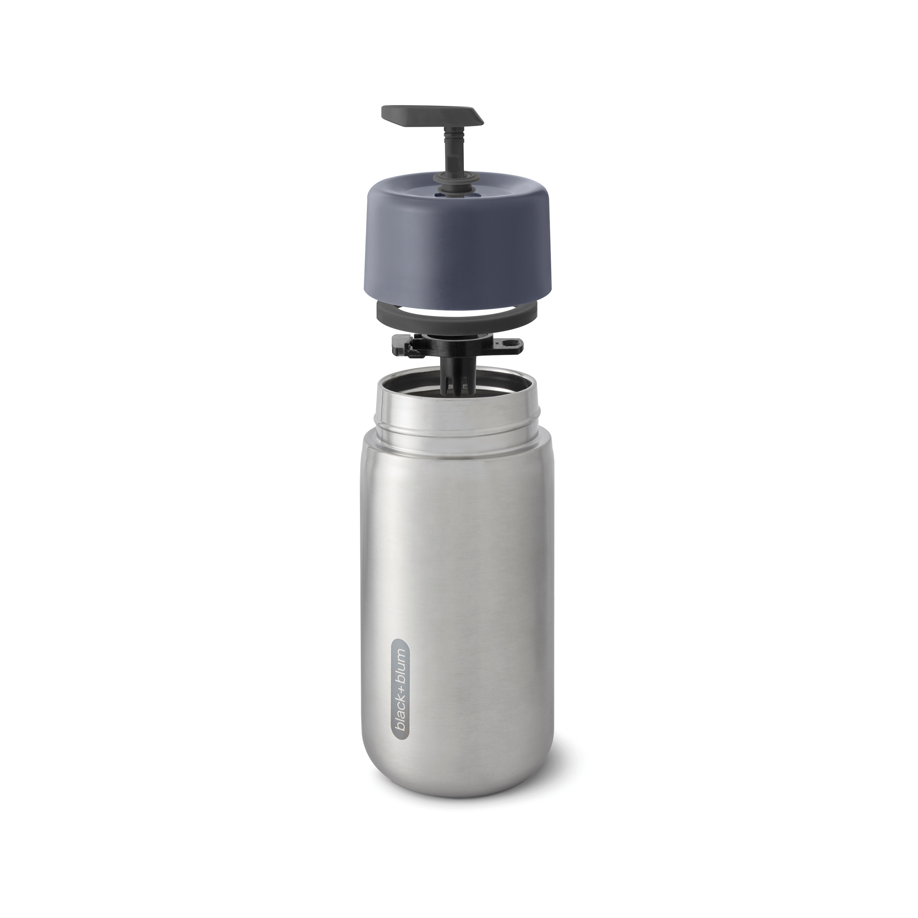 Components of Black+Blum Leakproof tumbler	