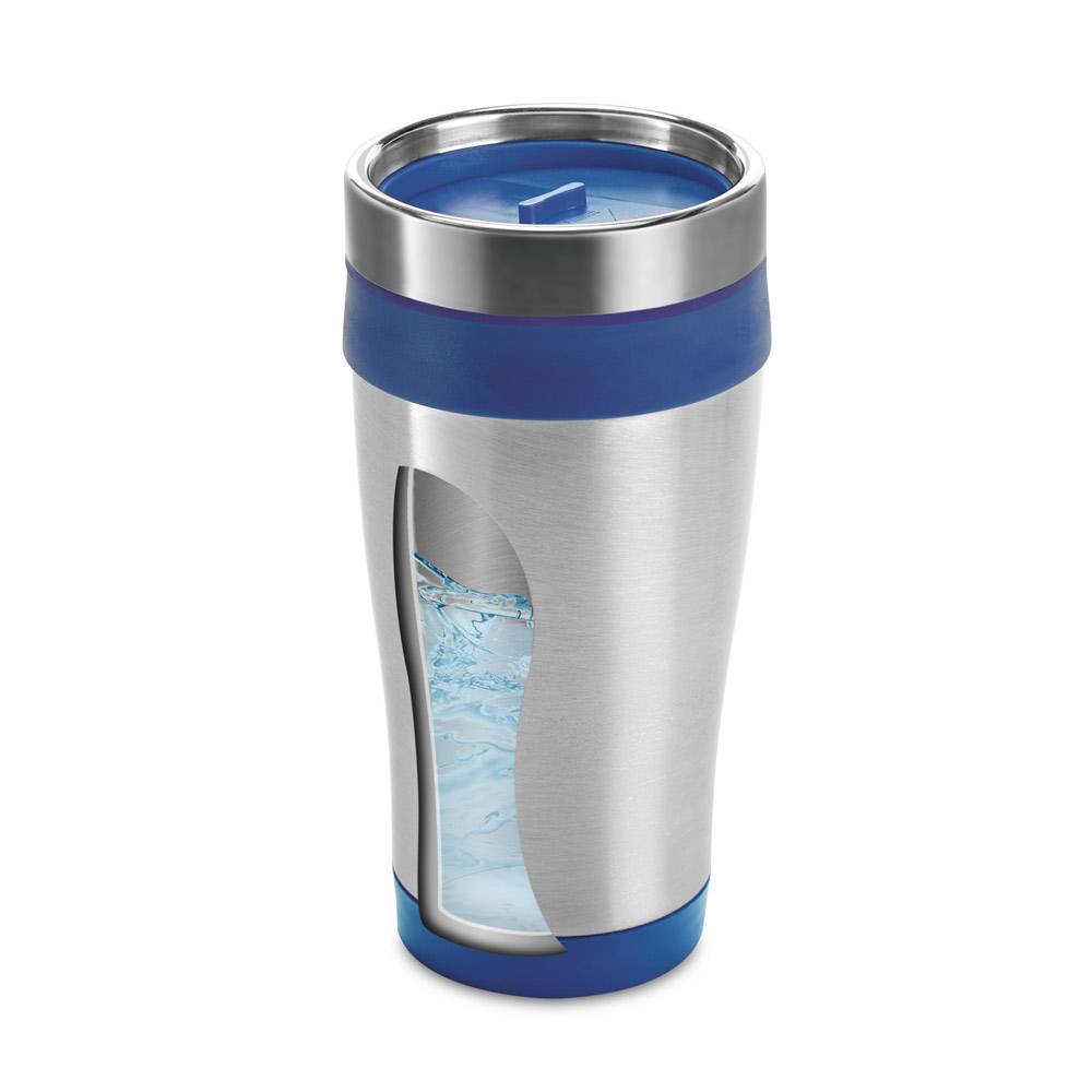 Inside of Blue Insulated Tumbler 