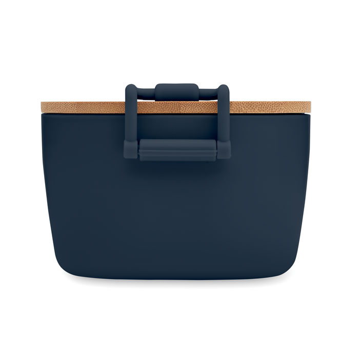 Navy 700ml Lunchbox with Bamboo lid